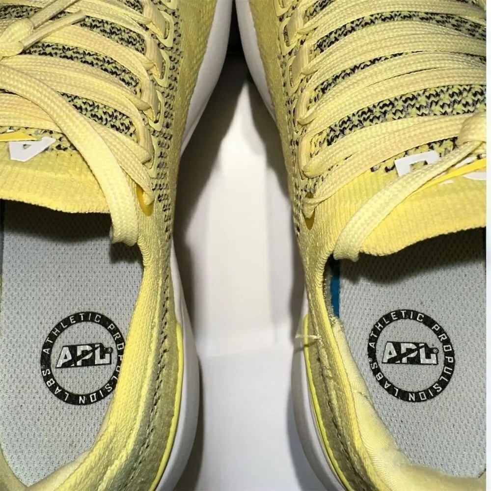 APL Women's TechLoom Performance Breeze Sneakers Bright Yellow Lightweight Shoe